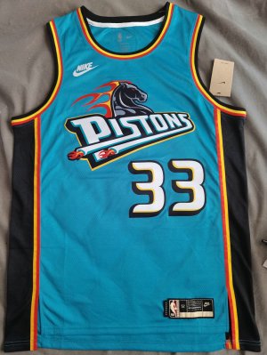 Maillot de Basket #33 Hill Detroit Pistons 22-23 classic Bleu